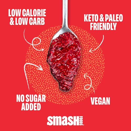Smash Foods Jam Variety 3-Pack Classics | No Sugar Added, Naturally Sweet Jelly | Keto Friendly, Low Calorie, Low Carb | Non GMO, Upcycled, Vegan, Plant Based, Paleo | Strawberry, Raspberry, Blueberry