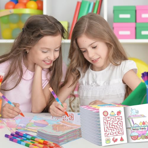 BenLouis 24 Pcs Sweet Candyland Mini Coloring Books for Kids Party Favors — view 6