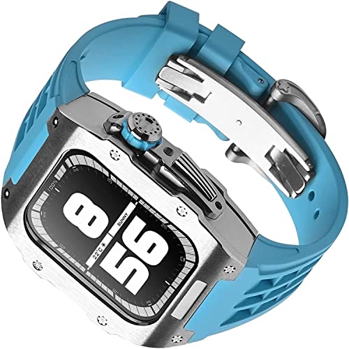 Boîtier acier inoxydable fluoroélastomère Apple Watch
