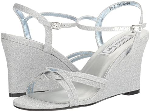 Touch Ups womens Buffy Wedge Sandal, Silver, 7.5 US | Image 6