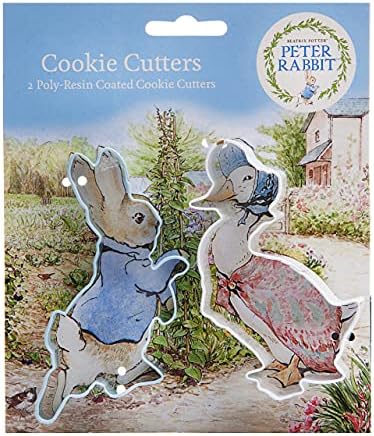 Anniversary House K0006/PR Peter Rabbit Poly-Resin Coated Cookie Cutter Set, Polyresin Steel