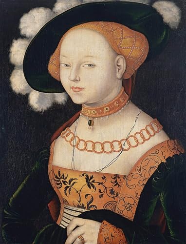 Pintura sobre lienzo clásica Ritratto di signora de Hans Baldung Grien cuadro decorativo 60x90cm