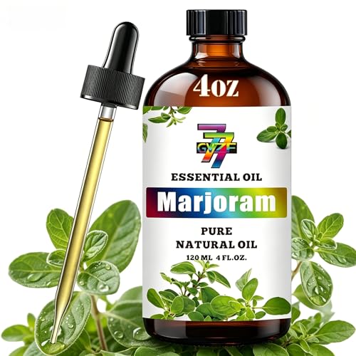 Marjoram Essential Oil, Marjoram Oils, for Diffuser, Massage, DIY Candles, Soap, Humidifier, Gift, Essential Oil, GV77ZF Marjoram Fragrance Oil - 4 fl oz (120 ml)