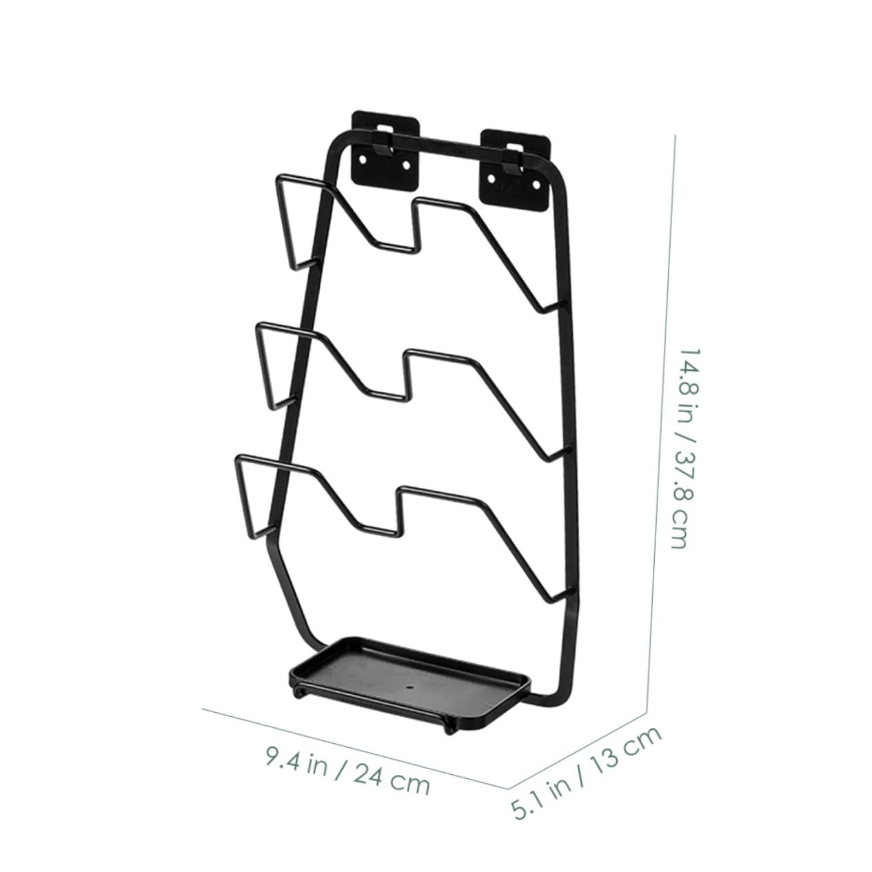 OUNONA Home Wall Mounted Pot Cover Rack Punch Kitchen Gadget for Efficient Storage of Lids Chopping Boards and Cookware and Easy to Install Pot Cover Organizer