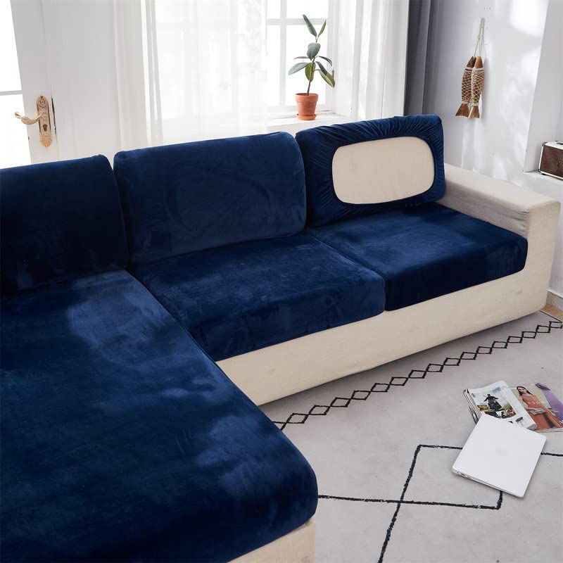 Topchances Soft Velvet Sofa Seat Cushion Cover - Image 2