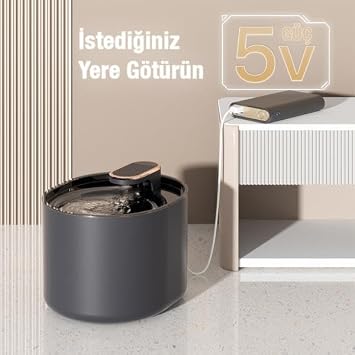 Polham Süper Sessiz Otomatik Akıllı 3lt Kedi ve Köpekler İçin Su Pınarı