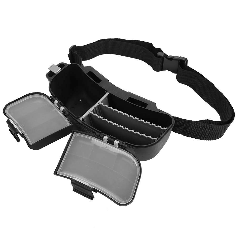 VGEBY1 Fishing Box, Portable Fishing Lures Waist Pack with Adjustable Belt Fishing Hooks Storage Box