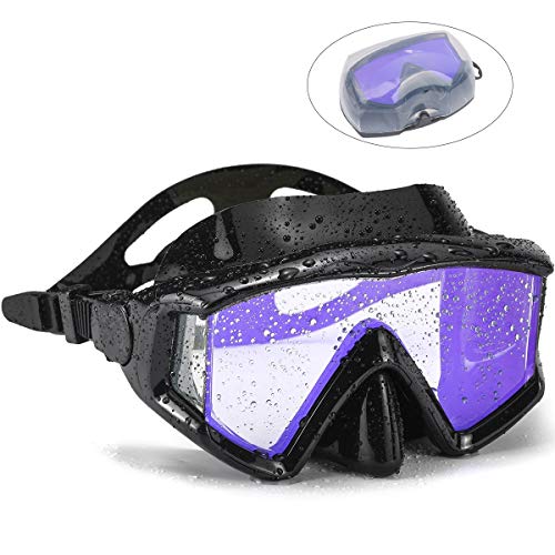 OhhGo Scuba Mask Anti-Leak Snorkel Dive Mask Professional Diving Goggles for Men Women