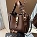 Women's elegant simple fashion handbag, fashionable retro bag, winter chic versatile handbag,crossbody shoulder bag (Brown)