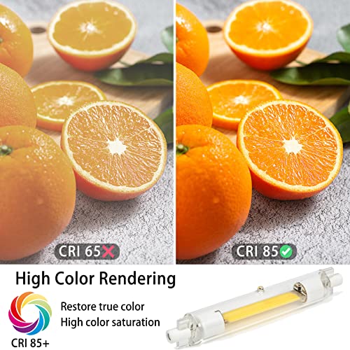 Towbeber R7S Led Bulb 118Mm Dimmable 4Rd Generation, 20W Double Ended J118 Base T3 Led Replacement For Halogen 200W Light Bulbs, 2000Lm Sapphire Cob Bulb 4500K Daylight Light Cri 85 (2Pcs) #TOP3