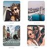 Square Aviator Sunglasses for Women Men Half Frame Vintage Diamond Cutting Lens Classic Gradient Shades