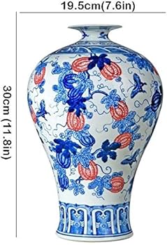 【 】陶磁器 花瓶 白と青の絵柄 Amazon.co.jp: 青と白の花瓶 中国陶磁器花瓶 景徳鎮 磁器 小さな