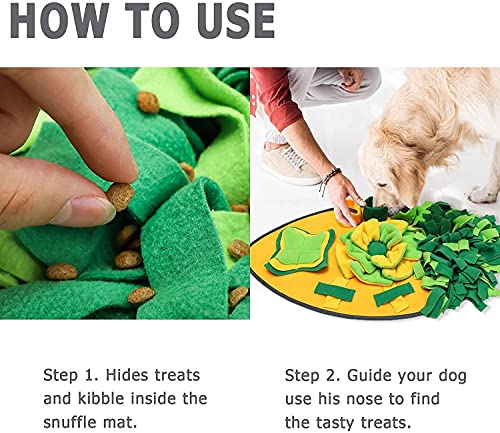 Snuffle Mat for Small Medium Large Dogs - Pet Interactive Cat Dog Slow Feeding Activity Mats - Puppy Feeder Game Puzzle… - Image 2
