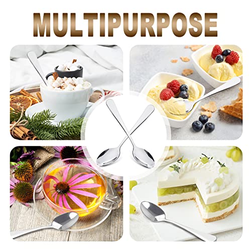 D Demitasse Espresso Spoons Stainless Steel Teaspoons Set Of 6 Silverware, 4.9 Inch Small Coffee Spoons, Mini Tea Spoon (6.7 Inch) #TOP5