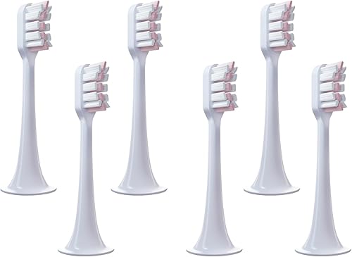 Miniatura 8 de 6 cabezales de cepillo de dientes de repuesto para Xiaomi MijiaMi Home T300 T500 Series Sonic Electric Brush Handle - Múltiples opciones (azul suave)