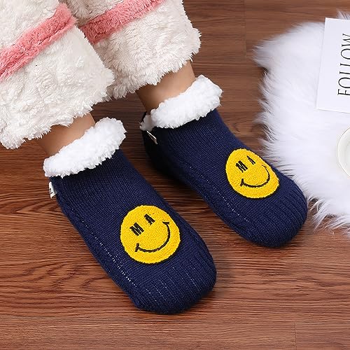 Image of ZYZX Cute Funny Slipper Socks for Women with Grips,Fuzzy Socks Indoor