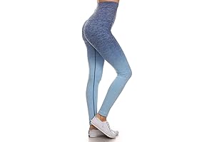 Yelete Women's Active Space Dye Ombre Leggings