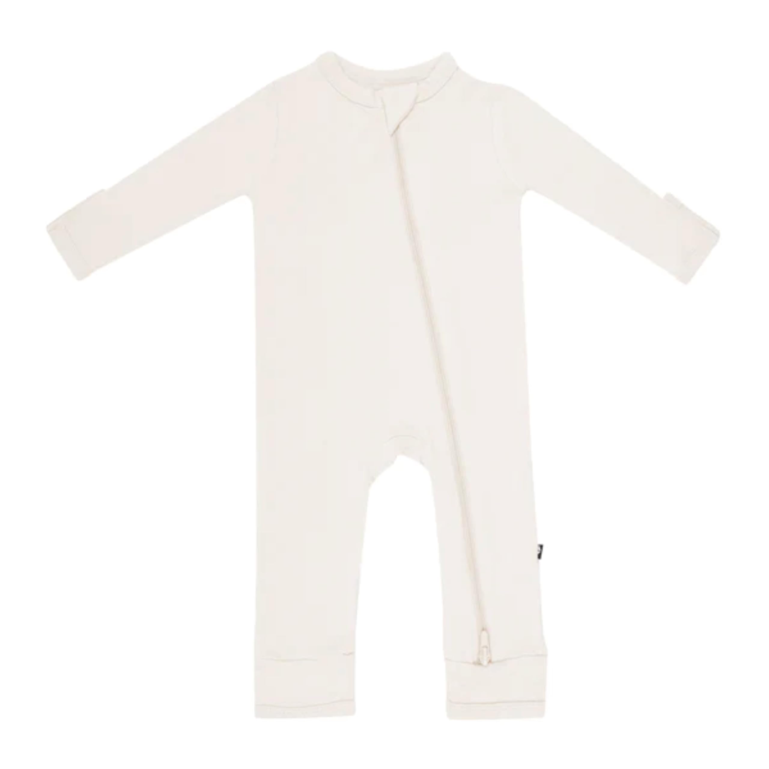 KYTE BABY Soft Bamboo Rayon Rompers, Zipper Closure, 0-24 Months (0-3 Months, Midnight)