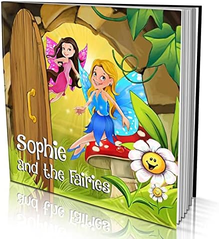 Personalized Story Book by Dinkleboo - The Fairies - for Girls Aged 0 to 8 Years Old - A Story of Your Daughter On Search for Fairies - Smooth Satin Paper - Soft Cover (8"x 8")