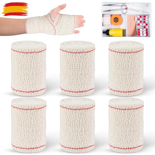 Vendas Elasticas Crepe Sin Latex 6 Unidades 10 Metros x10 cm (6)