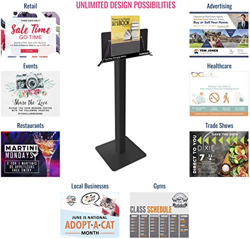 Kwikboost Free Standing Cell Phone Charging Station With Acrylic Sign Holder| Multi-Device Kiosk With 8 Ports | Great For Conferences & Trade Shows | Compatible With Iphone, Androids, Tablets & More! #TOP2
