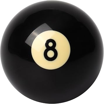 GSE 2-1/4" Billiard Eight Ball #8 Pool Ball OR Pool Cue Ball Replacement | White Cue Ball Replacement, Black Eight Ball Replacement, AAA-Grade PRO Cup Standard Pool Cue Ball, For Billiard Pool Table