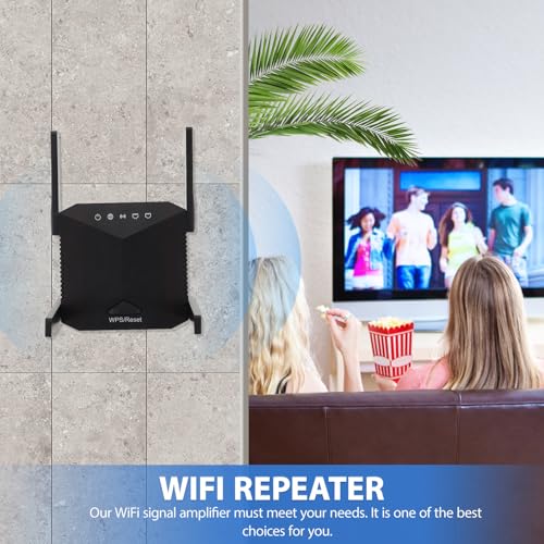 Repetidor WiFi 300 Mbps con 4 antenas Yardwe para señal sin cortes 5