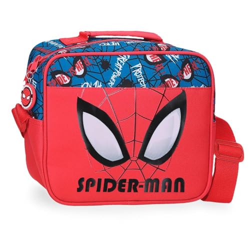Marvel Spiderman Authentic Neceser Adaptable con Bandolera Rojo...