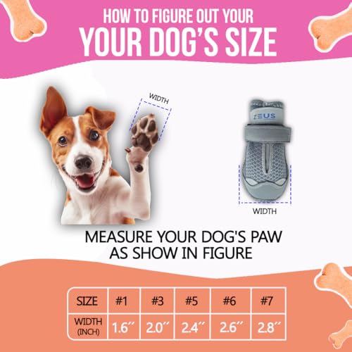 Dog-Boots-Breathable-Shoes-for-Small-Dogs-Anti-Slip-Sole-Dog-Booties-Waterproof-Booties-Paw-Protector-for-Hot-Pavement-Winter-Snow-Size-1 Dog Boots Breathable Shoes for Small Dogs Anti Slip Sole Dog Booties Waterproof Booties Paw Protector for Hot Pavement Winter Snow Size 1