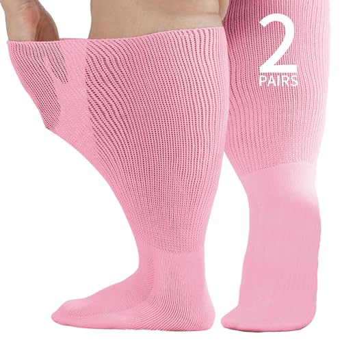 Image of Wide Diabetic Socks for Men Women, Loose Fit for Swollen Feet