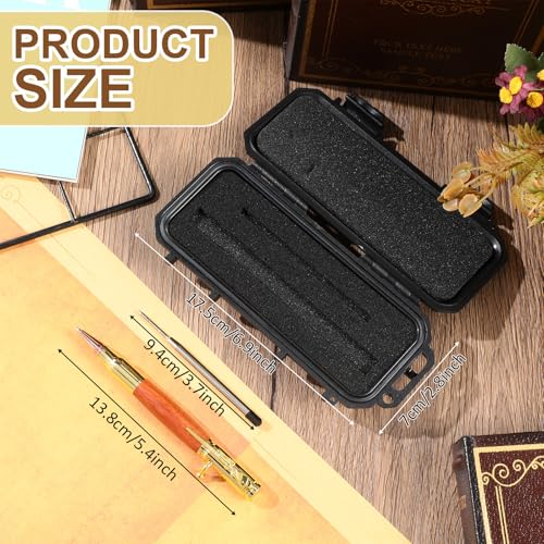 Crtiin Caneta esferográfica Bolt Action com caixa de presente, esferográfica tática sólida para aman