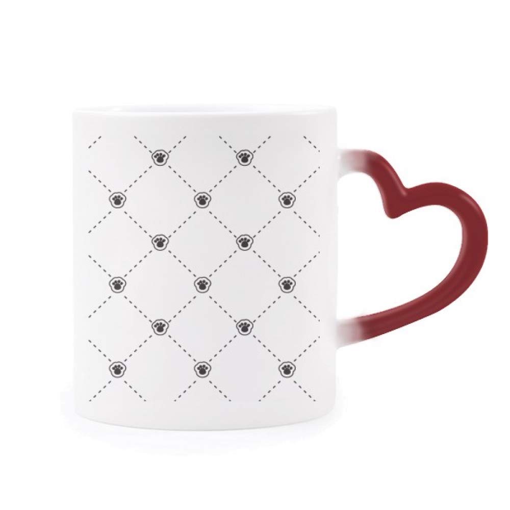 Taza de cerámica que cambia de color para amantes de los animales que buscan originalidad