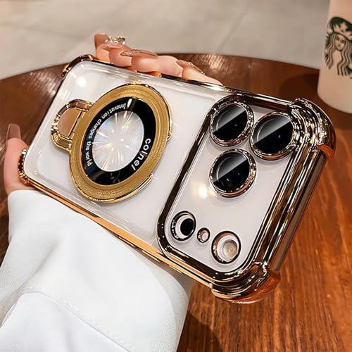 Coque iPhone 17 Pro Max MagSafe dorée avec flash magnétique dégradé - 2