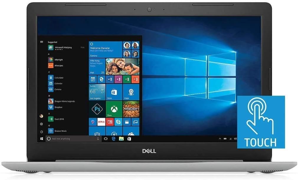 Dell Inspiron 15 5570 15.6 Inch FHD Touchscreen Laptop (Intel Quad-Core i7-8550U?up to 4.0 GHz, 16GB RAM, 128GB SSD + 1TBHDD, Backlit KB, DVD, Bluetooth, WiFi, HDMI, Windows 10, Sliver) (Renewed)