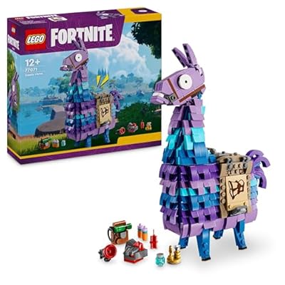 LEGO Fortnite Llama de Suministros - Figura Articulada de Personaje del Videojuego con Accesorios Inc. Zumo de Subidón - Regalo Gamer para Niños y Niñas de 12+ Años y Adolescentes 77071