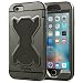 iPhone 6s Plus Case , iPhone 6 Plus Case Pepkoo Heavy Duty Armor Rugged Hybrid [3 Layer] Drop Protection Bumper with Built-in Shockproof Screen Protector and Kickstand for iPhone 6/6s plus, Black