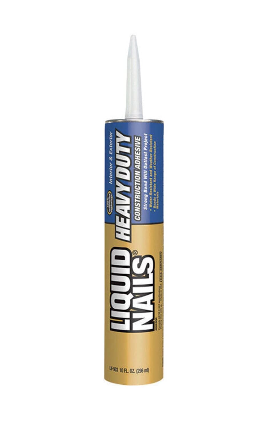 Liquid Nails Heavy Duty Construction Adhesive (LN903), 10 oz (Pack of 12)