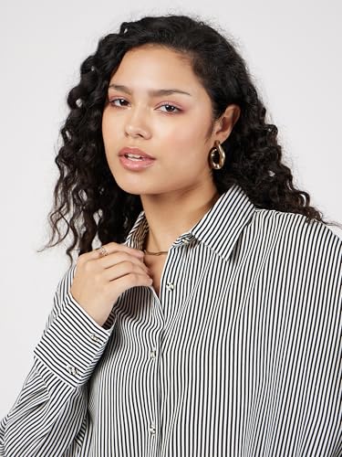 Image of Sassafras Women Polka Dot Oversize Shirt