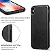 TENDLIN Compatible with iPhone Xs Max Case Premium Leather Outside and Flexible TPU Silicone Hybrid Slim Case Compatible with iPhone Xs Max - 2018 (Black)