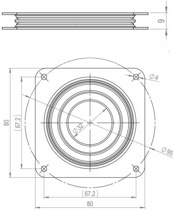 cyclingcolors Rotating Swivel Plate Galvanized Steel Turntable TV Table bar Chair Stool