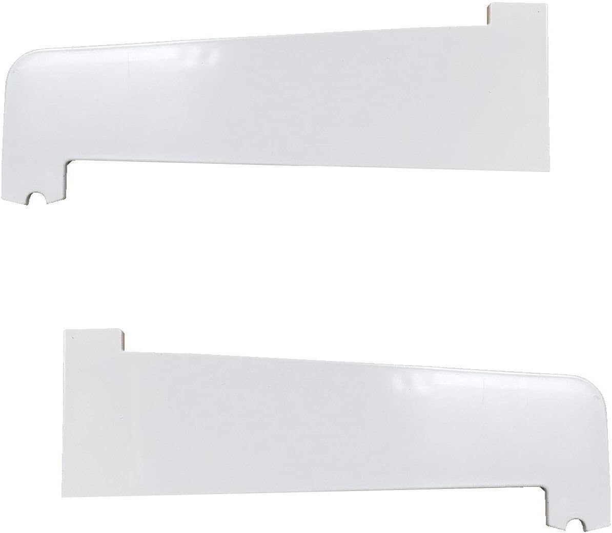 White UPVC End Caps for Windows and Door Cills/Pair External Sill Caps