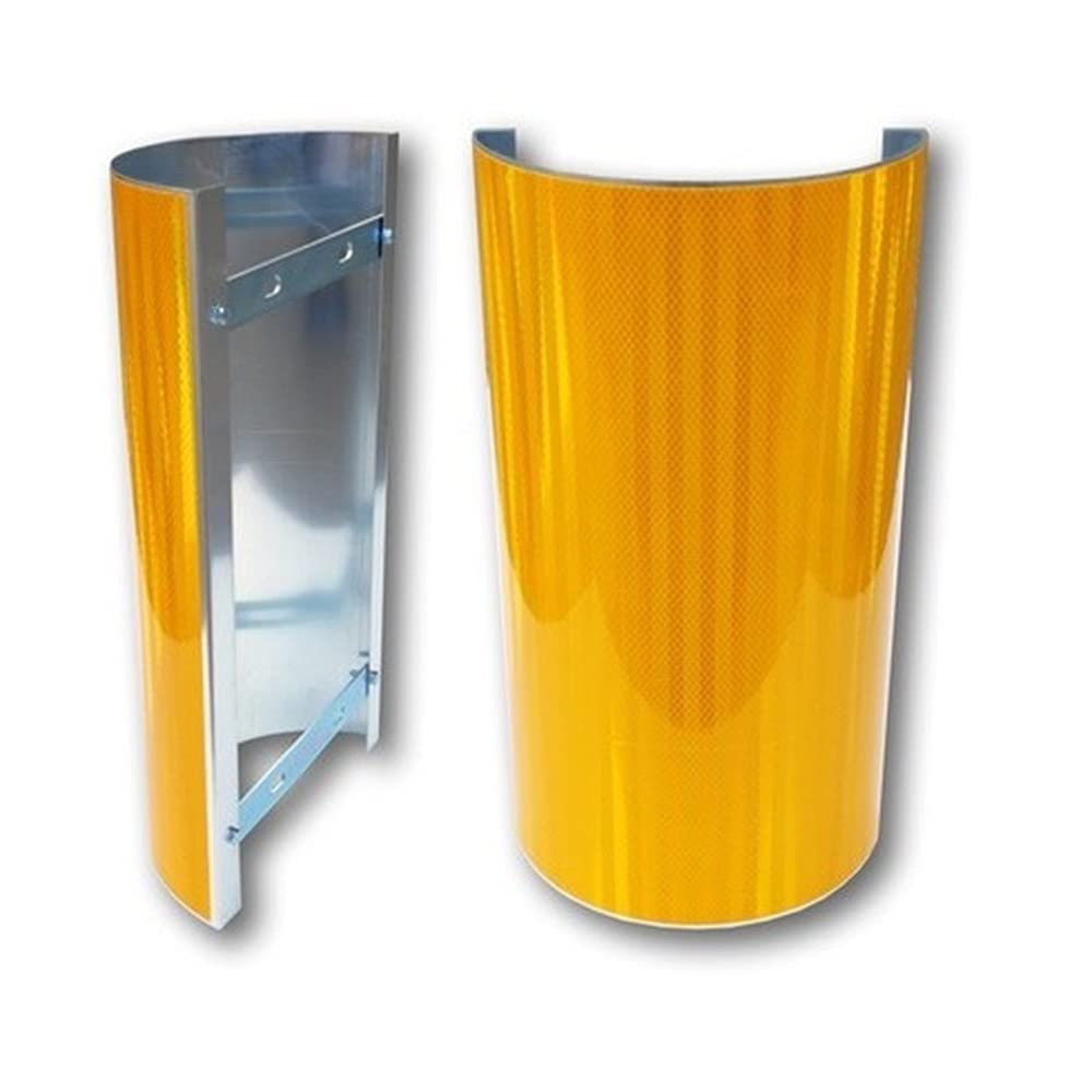 Delineatore stradale speciale di ostacolo per pali di diametro 48 e 60 mm in alluminio approvazione MIN.LL.PP. con CE classe 2