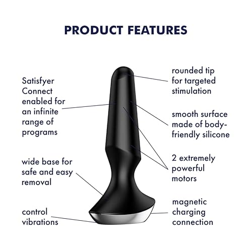 Satisfyer Plug-Ilicious 2 Vibratore Sex Toy Con Controllo App | Impermeabile (IPX7) | Silicone Delicato Sulla Pelle | Vibratore Prostata | Giocattolo Sessuale Per Uomini E Donne - 3
