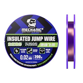 Mechanic FJ202 0.02mm 200M Phone Motherboard Soldering Jump Wire Insulated Conductor Wire for Mobile Phone iPhone Logic Board Soldering Repair