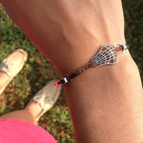 ChalkTalkSPORTS Lacrosse Bangle Bracelet | Stainless Steel | Hypo-Allergenic3