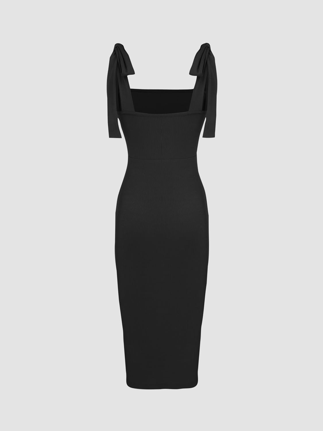 CIDER Women Tie Shoulder Dress Wedding Guest Dresses Sleeveless Split Elegant Dress - Image 4