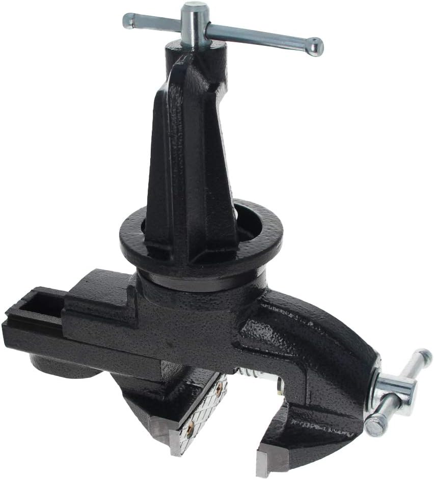 Bettomshin Clamp Vise 2-Inch 50mm Jaw Width 360 Degree Swivel Table Bench Vise Clamp-On Vise