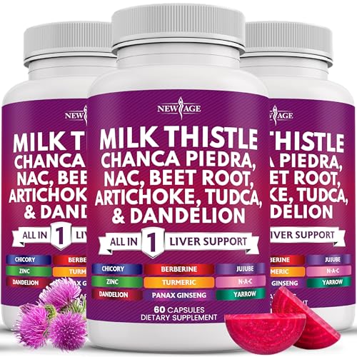 Milk Thistle NAC Chanca Piedra Beet Root Artichoke Dandelion Root Astragalus - Plus TUDCA & Ginger