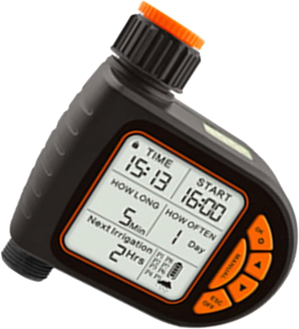 POPETPOP Automatic Irrigation Timer LCD Display Intelligent Digital Watering System for Garden and Balcony Efficient Water Control Irrigation Controller No Battery Required