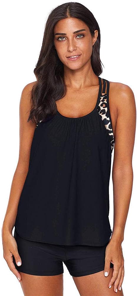 Summer Beachwear Side Ruched Splicing Two-Piece Set Women's Striped Printed Strappy T-Back Push Up Swimming Suit